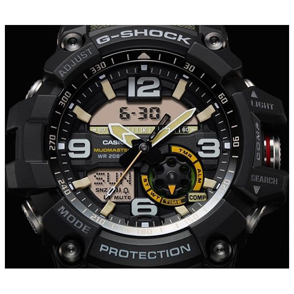  Casio Watch For Men - Analog Display, Resin Band - Green 