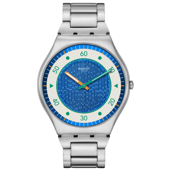  Swatch Watch SS07S143G For Men - Analog Display, Stainless Steel Band - Silver 