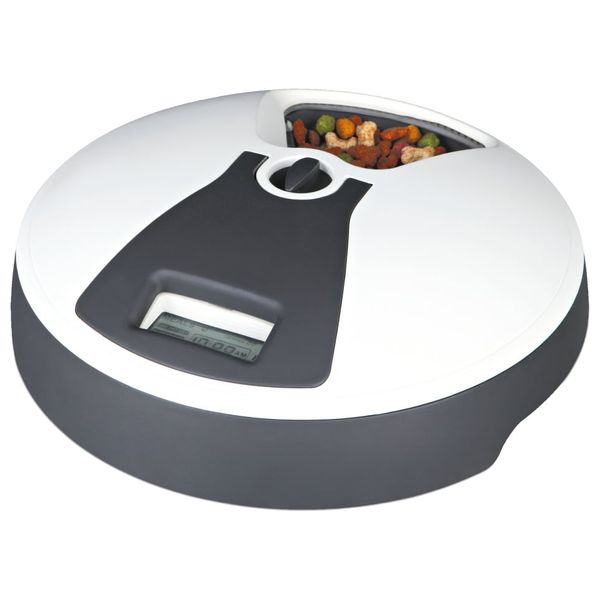  تريكسي موزع طعام أوتوماتيكي للحيوانات الأليفة - رمادي 