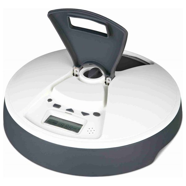  تريكسي موزع طعام أوتوماتيكي للحيوانات الأليفة - رمادي 