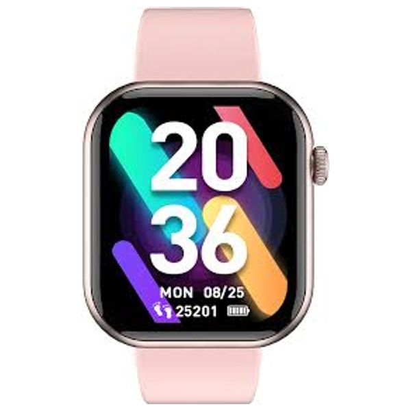  KF99plus-pi-smart-watch - 44mm - Silicone Band - Pink 