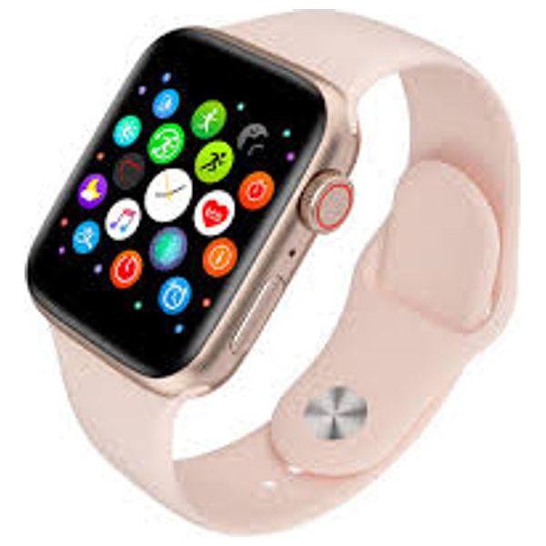  KF99plus-pi-smart-watch - 44mm - Silicone Band - Pink 