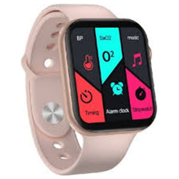  KF99plus-pi-smart-watch - 44mm - Silicone Band - Pink 