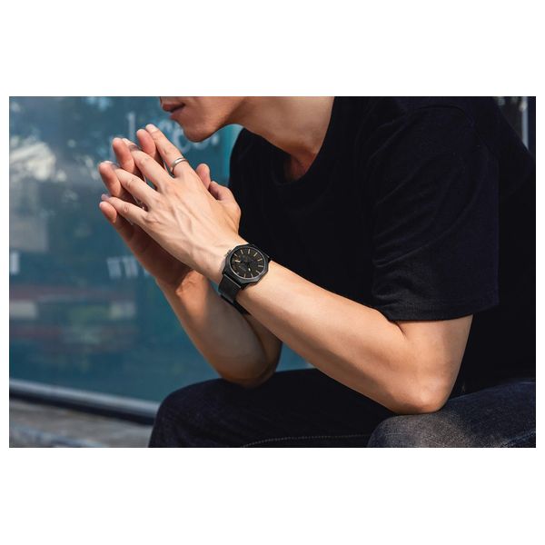  JULIUS Watch For Men - Analog Display, Stainless steel Band - Black 