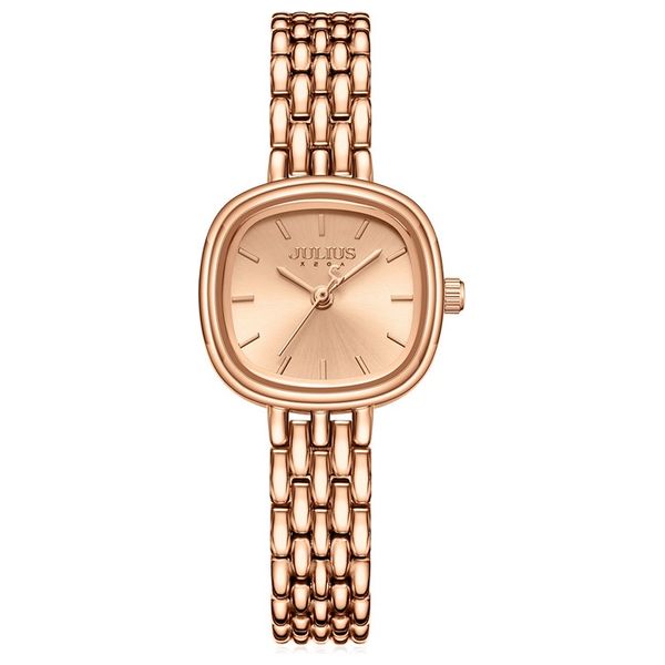 JULIUS Watch JA-1332 For Women - Analog Display, Stainless Steel Band - Rose