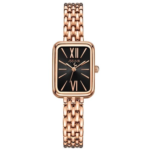 JULIUS Watch JA-1350 For Women - Analog Display, Stainless Steel Band - Gold