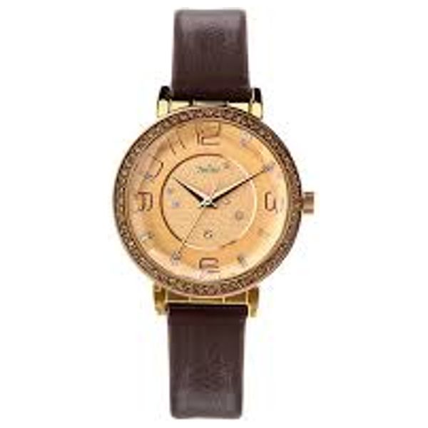  JULIUS Watch For Women - Analog Display, Leather Band - Brown 
