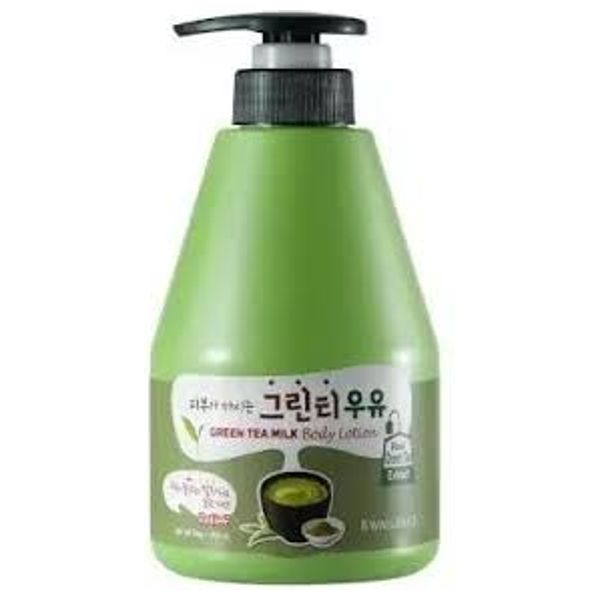 WelCos Green Tea Milk Body Lotion - Hydrates & Revitalizes Skin, 560g 