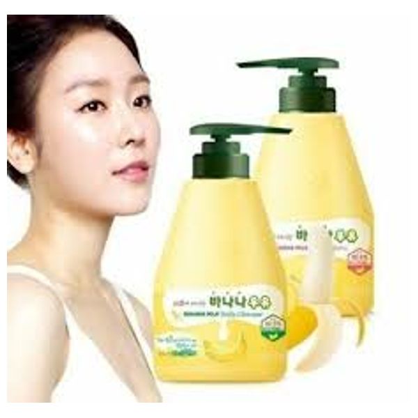  WelCos Banana Milk Body Lotion - Deeply Moisturizes & Softens Skin, 560g 
