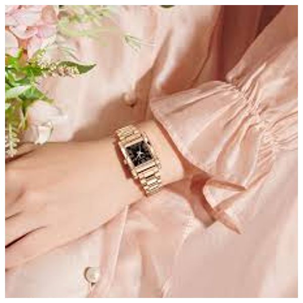 ساعة جوليوس للنساء JA-359D - عرض بعقارب, سوار من ستانلس ستيل - زهري