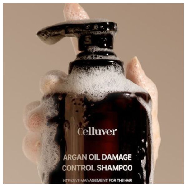  Celluver Argan Oil Shampoo - Repairs & Moisturizes Damaged Hair, 500ml 