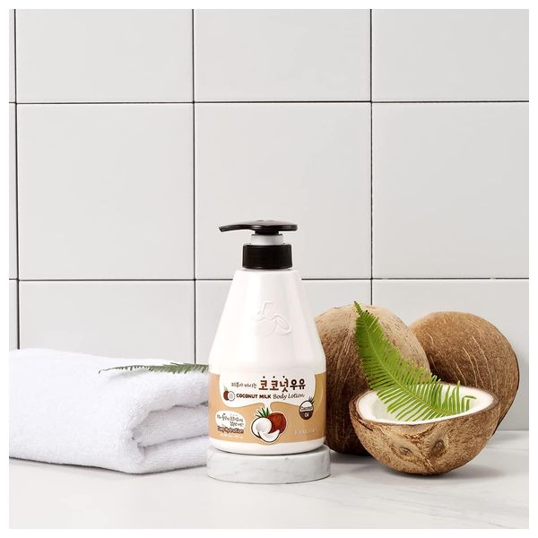 WelCos Coconut Milk Body Lotion - Moisturizes & Enhances Skin Elasticity, 560g