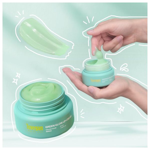 Tovegan colorfood series green glow up cream - 50ml