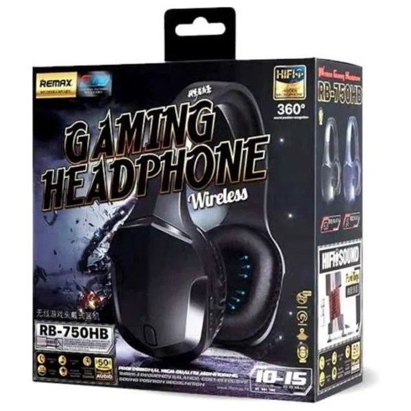  Remax RB-750HB - Gaming Bluetooth Headphone Over Ear - Black 