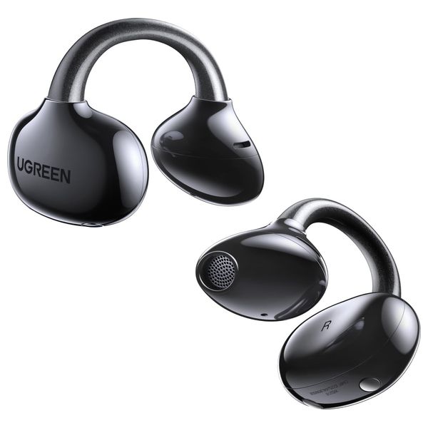  سماعات أذن مفتوحة لاسلكية HiTune S3 من يوجرين - بطارية 30 ساعة - مقاومة للماء IPX5 - بلوتوث 5.4 - أسود 