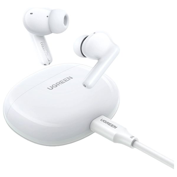  Ugreen WS207 In-Ear Bluetooth Earphones - 28 hours Battery Life - Bluetooth 5.4 - White 