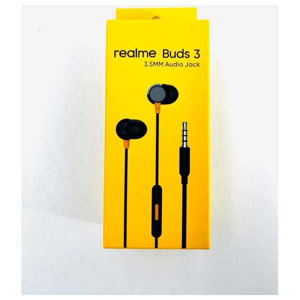  سماعة سلكية داخل الاذن من ريلمي - Buds 3 - بطول 1.2 متر - اسود 