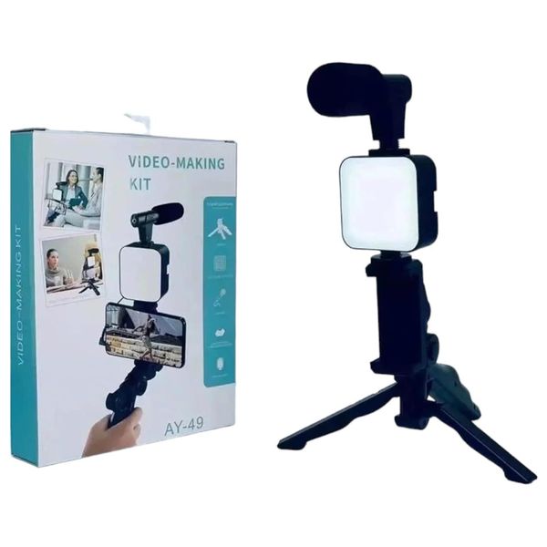  Other AY 49 - Smart Phone Stabilizer with Shooting Kit and Microphone - Black 