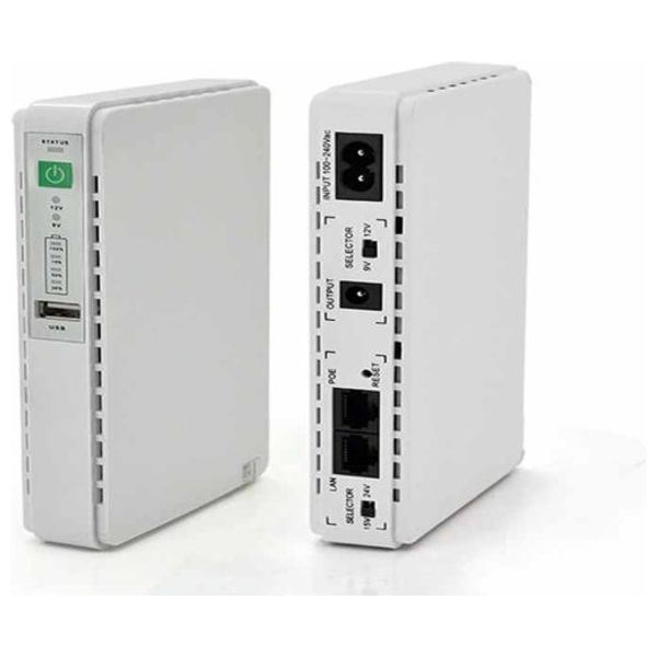  جهاز يو بي اس صغير جولد فيجن - بطارية ليثيوم أيون/ليثيوم بوليمر مدمجة - أبيض 