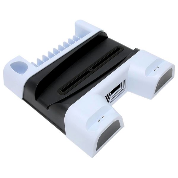 دوبي محطة PS5 – محطة تبريد وشحن متعددة الوظائف – أبيض