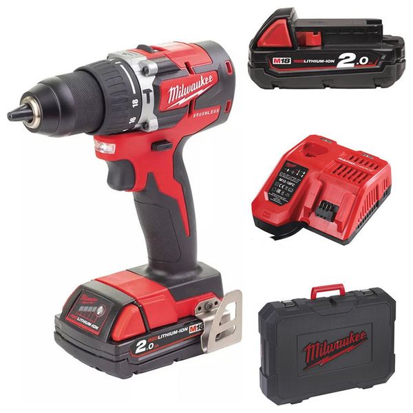  Milwaukee M18CBLPD-202C - Hammer Drill 