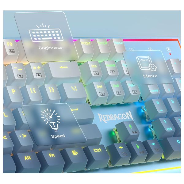  Redragon Wired Keyboard - Blue 