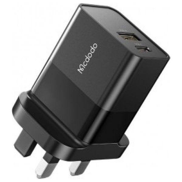 Mcdodo CH-130 -6921002613019 - Wall Charger  - USB-C TO USB - Black