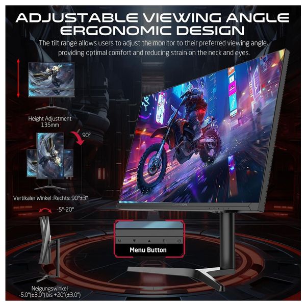  AOC 27G4E – Gaming Monitor – Black 