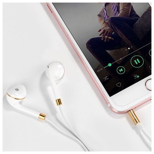  HOCO M1 - Wired Headphone In Ear - White 
