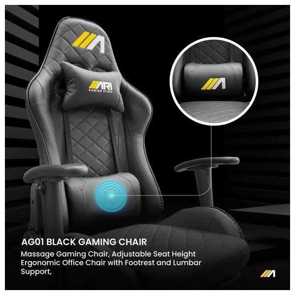  Ari Gaming Gaming Chair - Black 