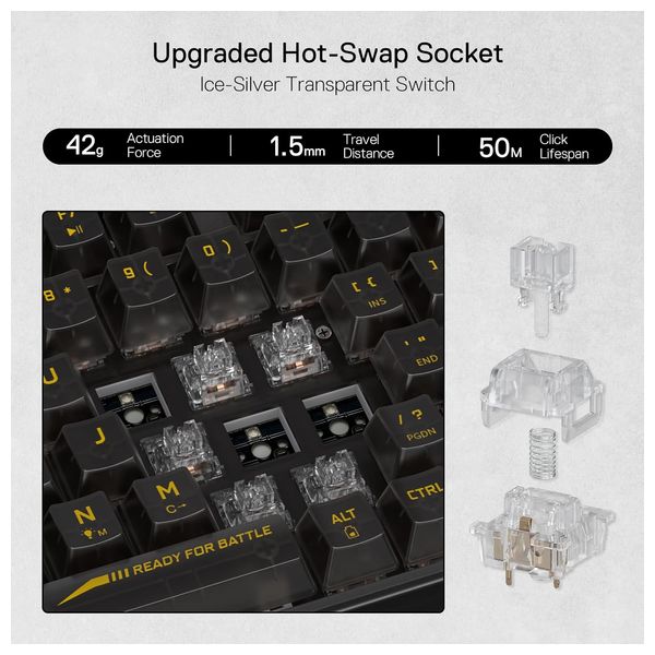  Redragon K658 PRO - Gaming Wireless Keyboard 