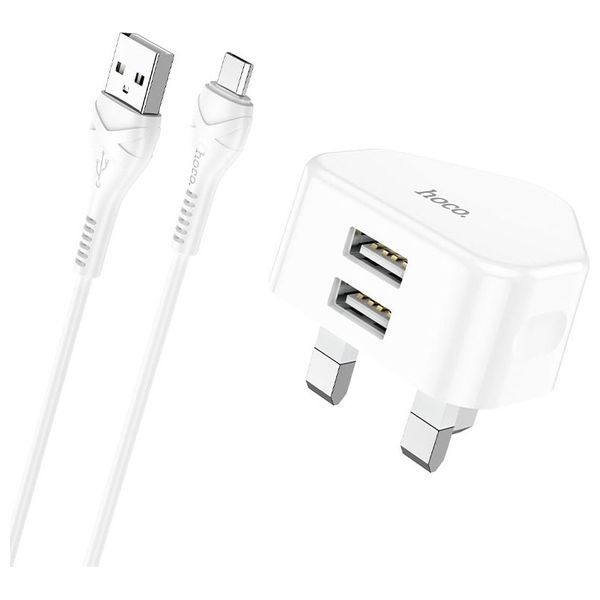  HOCO 6931474751607 - Wall Charger - USB  - White 