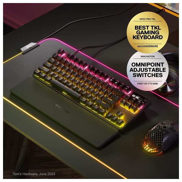  لوحة مفاتيح سلكية للالعاب من ستيل سيريس - Apex Pro TKL 