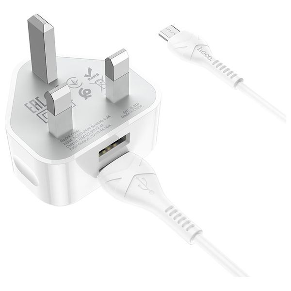 HOCO 6931474751607 - Wall Charger - USB  - White