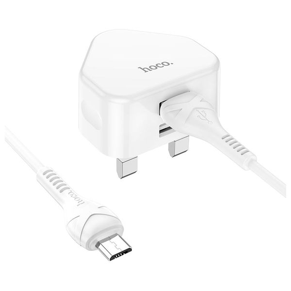  HOCO 6931474751607 - Wall Charger - USB  - White 
