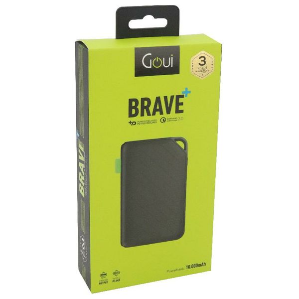  شاحن محمول جوي - Brave-6285924001188- 10000mah - اسود 