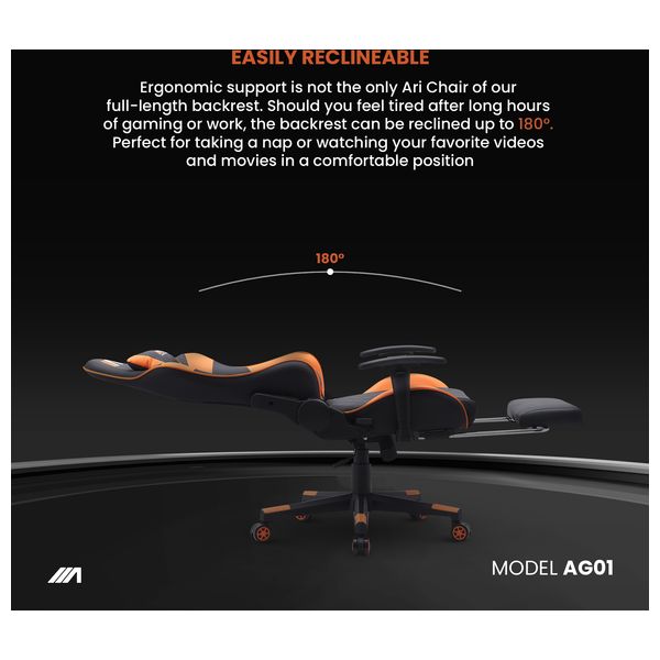  Ari Gaming Gaming Chair - Orange 