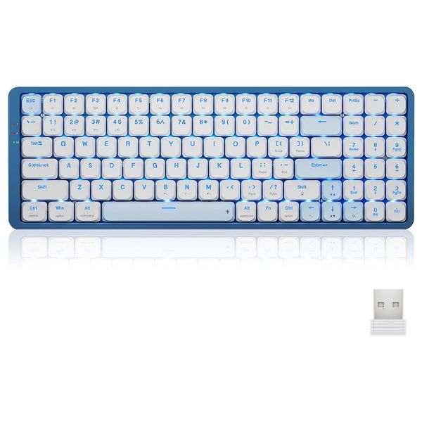 Redragon K684WB-RGB-PRO EVA PRO 3 - mechanical Wireless Keyboard - Blue