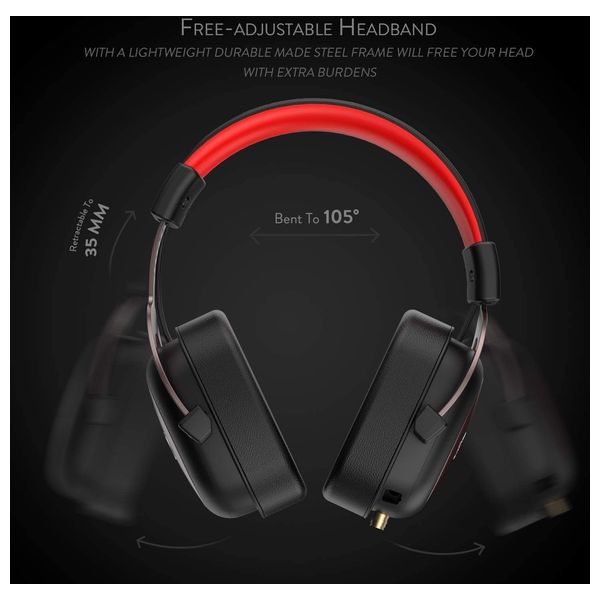  Redragon 6950376778031 - Over Ear Headphones  - Black 