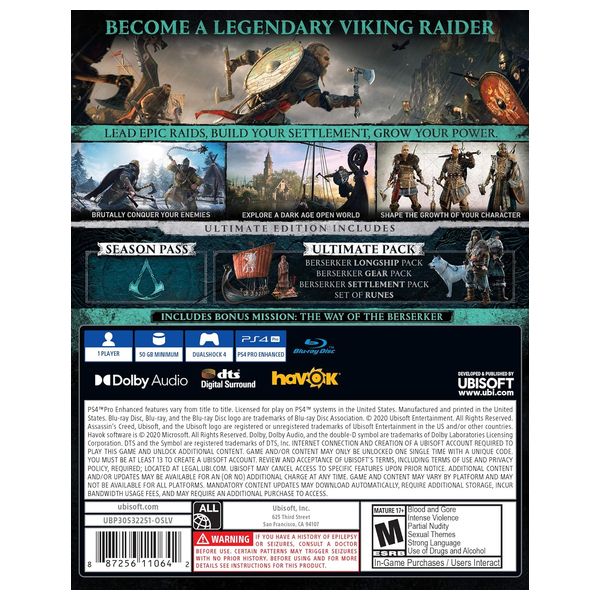  PS4 - Assassin's Creed Valhalla 