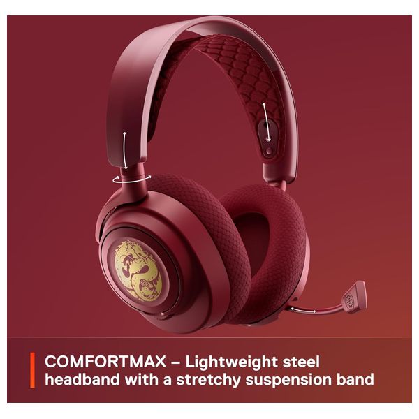  SteelSeries Arctis Nova 7 - Bluetooth Headphone Over Ear - Red 