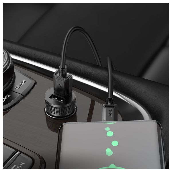  HOCO Z49 - Car Charger - Black 