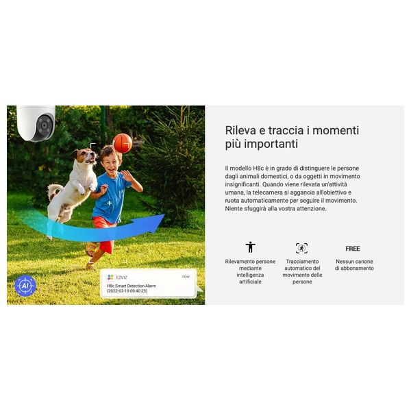  EZVIZ 6941545613284 - Smart Home Security Camera - White 