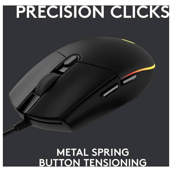  Logitech G G102 - Wired Gaming Mouse - Black 