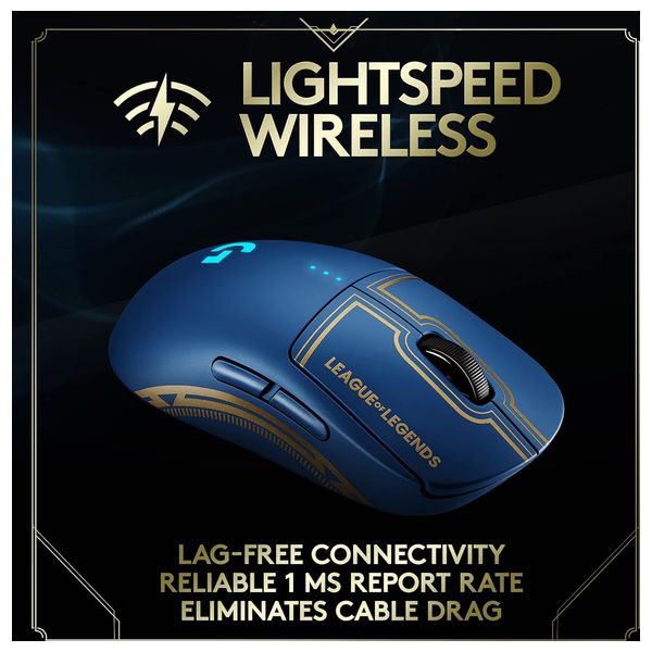  Logitech G Pro - Wireless Gaming Mouse - Blue 