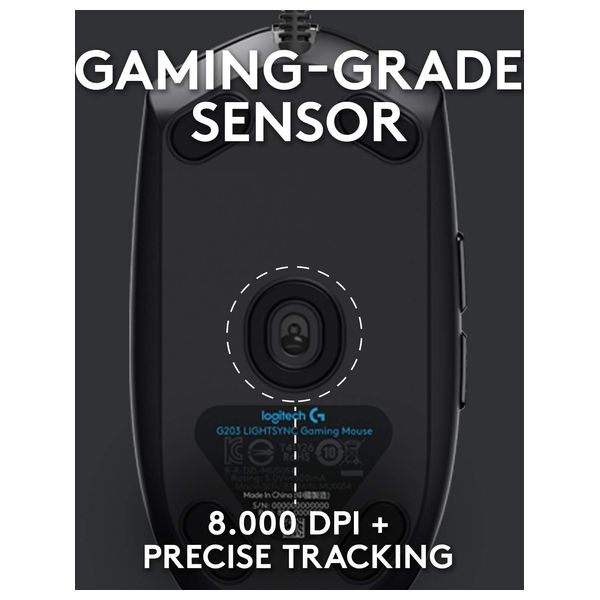  Logitech G G102 - Wired Gaming Mouse - Black 