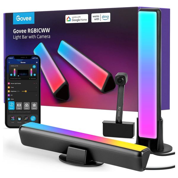  Govee 27-45 - LED Smart Light Bars with Camera RGBIC Smart Backlights 