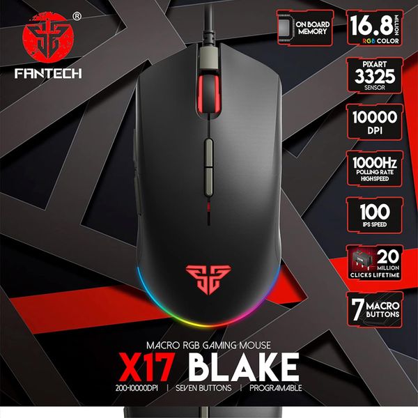 Fantech  X17 - Wired Mouse - Black