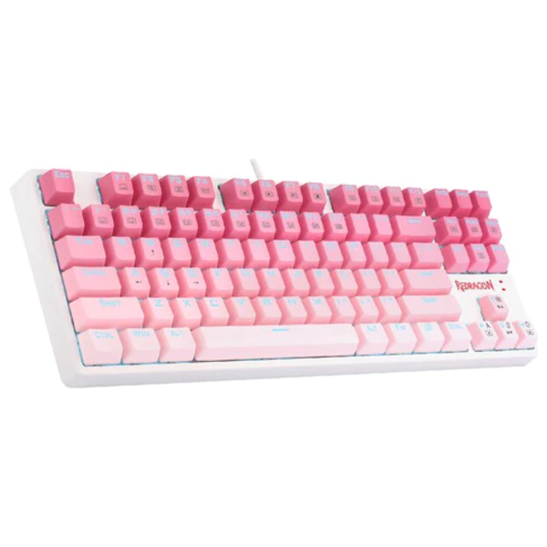  Redragon K645W-GP Cass - 80% Mechanical Keyboard - Tactile Brown Switches - Wired - Pink 