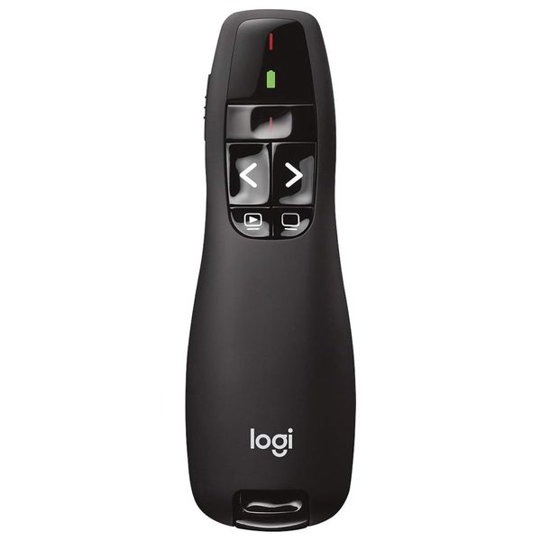  Logitech R400 Wireless Presenter Remote - Up to 15 meters Range - Black 